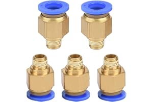 SUKUDON Conector rápido, 5 piezas de rosca neumática (G1/8" x 10 mm)