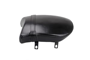 Bid4ze Motorcycle Seat Rectangular Passenger Pad Synthetic Leather Rear Sissy Bar Backrest Cushion Pad For Victory High-Ball Vegas Kingpin Vegas Egas， Black