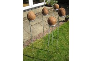 MASTERS TRADITIONAL GAMES Set of 7 coconut shy posts - 1m Long - Fair games outdoor - Great for Carnivals, Fetes and Fundraising