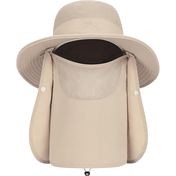 Chapeau Anti-UV Homme/femme Avec Protection Nuque - Pliable, Respirant - Randonnée, Pêche, Jardinage