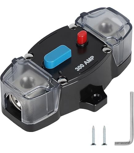 JZK Resetbaar automatische autostroomonderbreker 250A 250 Ampere 12V 24V, handmatige reset auto-audio autostereo stroomonderbreker voor vrachtwagen, jacht, camper, caravan, boot