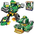 Ynybusi Transforming Robot Toys for 3 4 5 6+ Year Old Boys Gifts, 2 in 1 Transformable Car Robot Toys, Cool Stuff, Birthday Gift,Tank Transformable Action Figures Toy