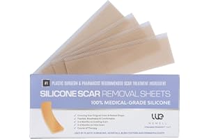 WEWELL Narbenpflaster mit Silikon zur Behandlung von Narben, Effektiv gegen Narbenbildung durch Akne, chirurgischen Eingriffen, Kaiserschnitt oder Verbrennungen