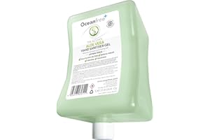 70% Alcohol Hand Sanitiser Gel 1L Litre Refill for Ocean Free Hand Sanitiser Gel dispensers (Aloe Vera (Single))