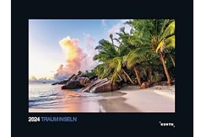 Trauminseln - KUNTH Wandkalender 2024: Hochwertiger, bildstarker Kalender mit Spiralbindung im Großformat (KUNTH Wandkalender Black Edition 60 x 45 cm)