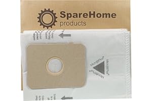 RELEMAT SpareHome® 10 Bolsas de alta filtración + 2 microfiltros compatibles con aspiradores Ufesa AT4213, AT4214, AT4215, AS2020N, AS2018, AS2018N, AS2016, AS2015, AS2014, Big Bag 3L