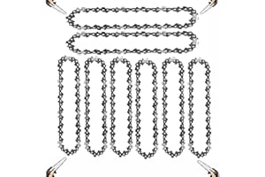 RMTCEG 8 Stück Sägeketten 4 Zoll 28 TG Kette für Mini Akku Kettensägen Kette Ersatz 1/4