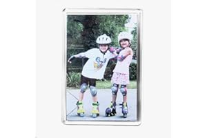 PC3721® Magnete per Frigorifero Foto Jumbo Acrilico Trasparente Bianco 89 x 59 mm Inserto E1317 (100 Pezzi)