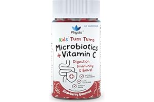 Physis Kids Probiotics Gummies with Vitamin C | 60 Gummies | Probiotics for Children | Chewable Kids Vitamins | Childrens Gut Health | Ages 2+