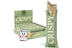 ‎VETAIN VETAIN Vegan Protein Riegel - Crispy Pistazie - 12g Protein pro Riegel - Mit Mönchsfrucht gesüßt - 100% natürliche Zutaten - Ohne Zuckerzusatz - Frei von Sucralose & Maltit - 12 x 55g