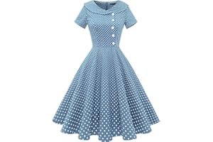 Wedtrend Abito da cocktail da donna, rockabilly, abito da sera, corto, vintage, da donna, anni '50