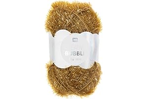 RICO DESIGN Creative Bubble - Fil à crocheter pour éponge - 50 g - 35 - Ocre