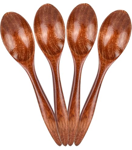 Lot De 25 Mini Cuillères En Bois Pour épices, Miel, Café - Dimensions 6,8 X 2,5 Cm - Cuillères De Service En Bois Naturel