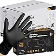 TITANflex Disposable Nitrile Exam Gloves, 6-mil, Black, Heavy Duty Disposable Gloves, Cooking Gloves, Latex Free, Powder Free