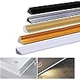 WZERHO PVC Coving for Ceilings Trim Wall Trim Flexible Moulding Trim Self Adhesive Trim Quadrant Beading,for Cabinet Countertop Ceiling Floor,Skirting Board,Moulding Trim(S-Champagne Gold)