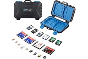 Etui na kartę SD, PULUZ wodoodporne 26 przegródek etui na karty pamięci pokrowiec ochronny pudełko do przechowywania, pojemność: 4 * CF + 8 * SD + 9 * TF/9 * Micro SD + 1 x pin karty + 1 standardowa