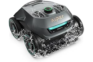 AIPER Seagull Pro Robot Piscine sans Fil Fond et Parois, Nettoyage Ligne d'eau, 4 Moteurs, Navigation Intelligente WavePath, 150 Min Autonomie, Piscine 150 m²