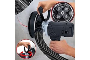 TIMBERTECH® Levigatrice per Cemento - 1500 W, 2500-4500 rpm, Testa Ø 190 mm, Diametro Max. di Levigatura Ø 140 mm - Fresatrice, Smerigliatrice Orbitale, Calcestruzzo, per Cartongesso, Pareti, Soffitto