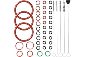 Ancable Lot de 40 joints toriques avec brosses de nettoyage, kit de maintenance, joint d'étanchéité compatible avec les machines à café DeLonghi ESAM/ECAM/ETAM pour unité d'infusion Thermoblock