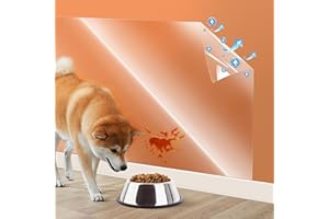 LOIION Pellicola protettiva elettrostatica da parete, adesivi in plastica trasparente per cucina e ufficio, da bidoni, schienali, mobili, porte, cani, gatti, 5 m