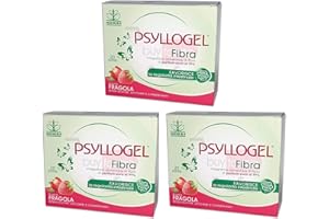 BUYFARMA PROMO PACK - 3X Psyllogel Fibra di Psyllium Pura al 99% Gusto Fragola - Favorisce la Regolarità Intestinale - 60 Bustine + OMAGGIO A SORPRESA