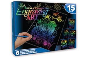 Pracht Creatives Hobby Zestaw Obrazków do Drapania Zwierzęta Tropikalne, Tęcza, 6 Obrazków, Papuga, Kot i Co, Obrazki do Drapania dla Dzieci i Dorosłych, z 2 Pisakami do Drapania i Szablonami