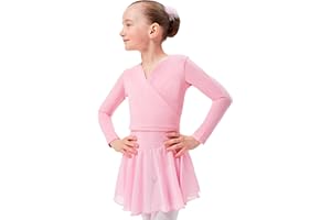 tanzmuster Ballett Wickeljacke Mädchen - Mandy - Gr. 92-170 - extra weicher Baumwollstoff - Ballettjacke zum Wickeln für Kinder