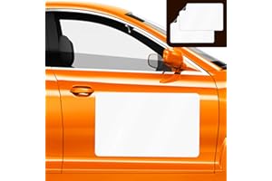 QSUM Imanes en Blanco (2 Unidades) – Juego de imanes en Blanco Esquinas Redondeadas – Imán Coches para anunciar Negocios, Logotipo de la Empresa, Evitar arañazos