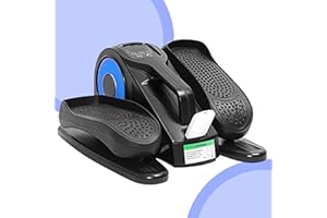 WONDER PRO WP Mini Elíptica Vibro Spin Legs | Pedaleador con Display | Mini Elliptical Bidireccional