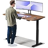 Desktronic Electric Standing Desk 160 x 80 cm – Height Adjustable Desk with Double Electric Motors – Touch Control – USB – Me