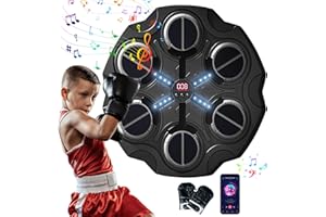 Pneterg Boxe Mural Musique, Machine De Boxe Musicale Adulte, Music Boxing Machine, Machine Boxe Musicale Adulte, Boxing Training Mural pour EntraîNement