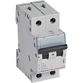 LEGRAND Inter Auto Thermal Magneto 2P, 10A, C Curve 6 kA, 2 m, TX3, 403605 | Thermal Magneto Automatic Switch, 2P, 10A, C Cur
