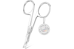 TITANIA Forbici per unghie solingen con punta a torretta (9,5 cm) • forbicina extra affilata e sottile per unghie e cuticole • forbici professionali per manicure e pedicure • Made in Germany