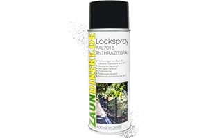 Zaundirekt Lackspray RAL 7016 Spraydose 400ml - Anthrazit Grau - Acryllack Sprühdose für Industrie, Handwerk und KFZ - Reparaturspray Metallzaun