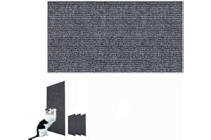 NITOOPE DIY Climbing Cat Scratcher, Cat Scratching Pad, Wall Mounted Cat Scratcher Mat, Cat Furniture Protectors, Trimmable Self-Adhesive Cat Scratching Carpet Rug, For Sofas, Walls (Dark Grey, 30x100cm)