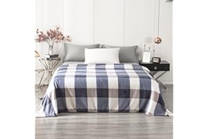 RATEL Coperta Vellutata in Pile, Plaid per Letto Divano Super Morbido Coperte 200 x 230 Reticolo