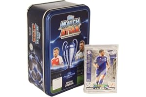 Match Attax Champions League 15/16 Mega Tin with 59 Player Cards + Limited Card