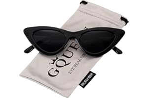 GQUEEN Vintage Katzenauge Sonnenbrille Damen Cateye Retro 90er