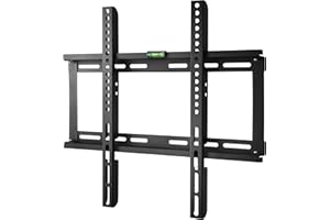 Polarduck TV Wall Bracket Mount for 23-55 Inch, Flat to Wall Mount for VESA Compatible LED LCD Plasma & Curved Screens, VESA Max 400 x 400, Min 100 x 100, 60 kg Max Weight Capacity