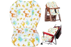 TUCIYKE Cuscino per Seggiolone,Cotone Cuscino per Passeggino Universale Traspirante Pieghevole Cuscino Passeggino per Carrozzina/Seggiolone(Rana Verde)