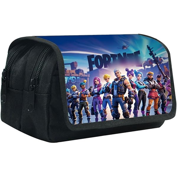 Doyomtoy Federmäppchen Mit Game-Design – Doppelter Reißverschluss, 21x10x7,5 Cm, Aus Polyester, Große Kapazität