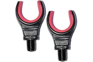 LIDSTERS FISHING SUPPLIES Lidsters Carp Fishing Red U Rest Butt Pod Rod Rests Foam Grip Light Weight