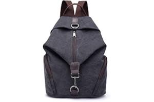 PADGENE Toile Sac à Dos pour Femmes, Sac de Voyage Grande Capacité Casual Vintage Sac à Dos Femme Casual Sac pour Vacances Voyage Randonnée Camping