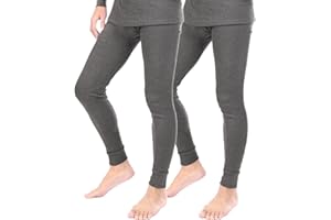 BestSale247 2-pak męskich majtek termicznych, długie, ciepła bielizna z miękką stroną wewnętrzną