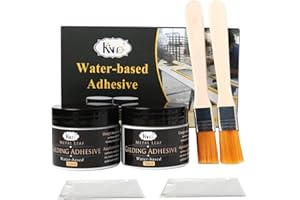 KINNO Gold Leaf Glue,100ml Decoupage Glue for Arts, Craft, Resin Jewelry Making, Wood Use With 2 Glue Brush