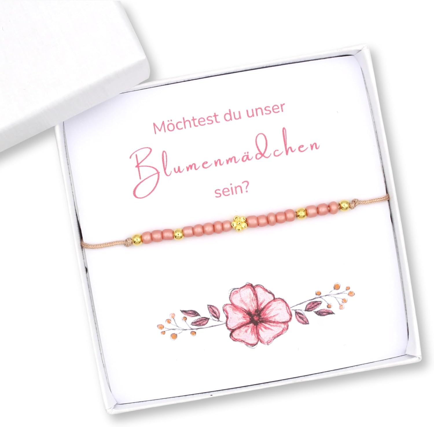 Technische Daten & Spezifikationen : Blumenmädchen fragen - Geschenk Hochzeit Makr