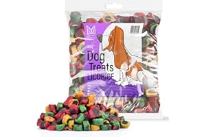 MERSJO Friandises d'Entraînement - 500g Aliments Secs pour Chiens, Délices et Dresseurs de Viande Séchée en Douceur, Convient à Toutes les Races et Tailles, Licorice