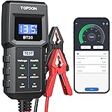TOPDON BT20 Tester per Batteria Auto,Tester di Carico Batteria Piombo-Acido 12V, Test di Tensione,Test di Avviamento,Test di 