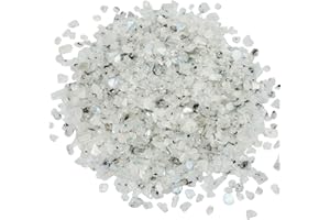 SUNYIK Moonstone Tumbled Chips Crystal Crushed Pieces Irregular Shaped 1pound(About 460 Gram)