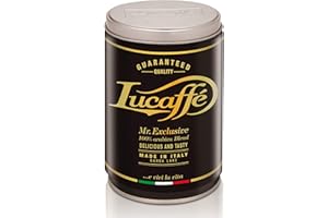 Lucaffé Mr. Exclusive Arabica ziarna kawy 250 g, stal może ocalić aromat Arabica kawa pochodzenie Ameryki Południowej Azji Afryka ziarna kawy słodki smak aromatu średniego ciała